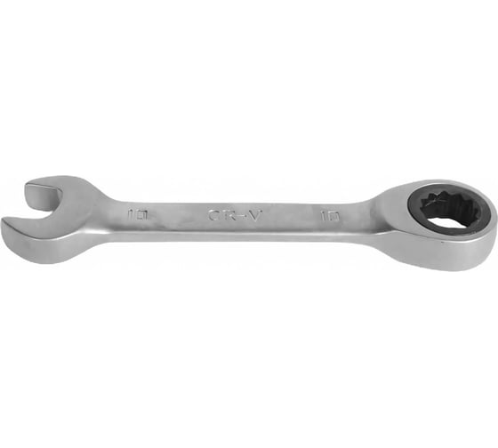 Гаечный ключ Thorvik CSRW10 комбинированный трещоточный короткий, 10 мм 53519