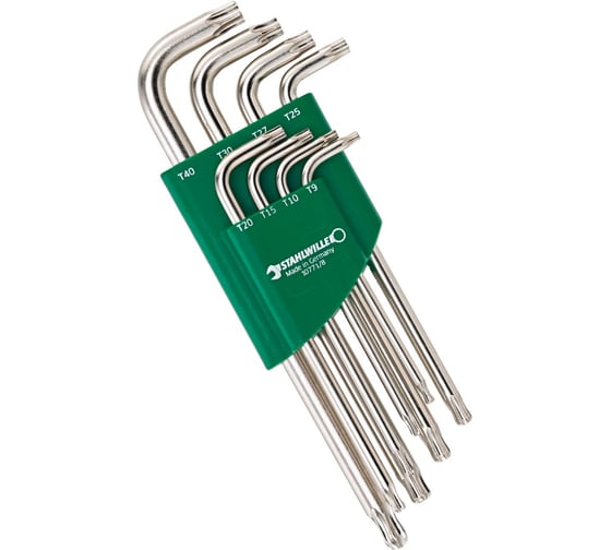 Набор Г-образных STAHLWILLE 96432700,10771/8 TORX, 8 инструментов В0000000200691