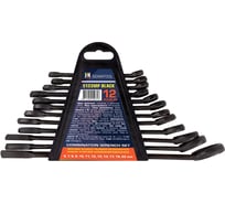 Ключи комбинированные SAMGRUPP набор 12 предметов, 6-14, 17, 19, 22 мм Sigmatool-5123MP BLACK(64647)