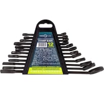Ключи комбинированные FORS&TUNE набор 12 предметов 6-14, 17, 19, 22 мм FORSandTUNE-5123MP BLACK(65052)