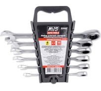 Набор ключей гаечных комбинированных трещоточных AVS в пластике, 8-17 мм, 6предметов K6N6P A40058S
