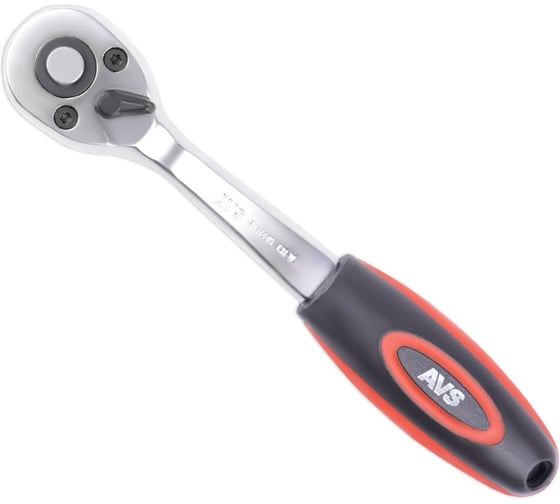Рукоятка трещоточная AVS 1/4DR 45 зубцов (пластиковая ручка) RK11445 A07939S 1