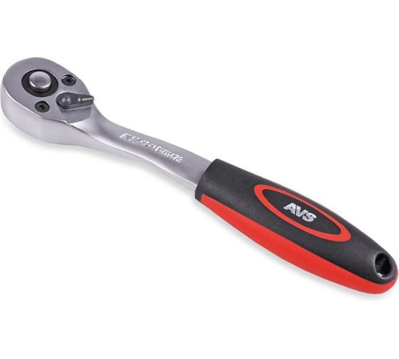 Рукоятка трещоточная AVS 1/4DR 72 зубца (пластиковая ручка) RH11472 A07937S