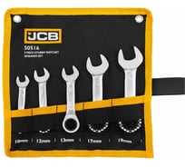 JCB Ключи комбиннированные трещоточные, набор 5 предметов JCB-50516(65685)