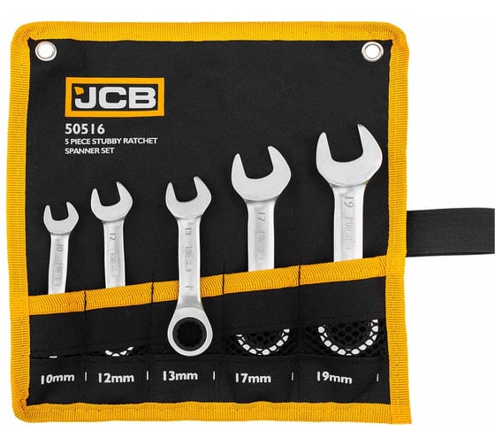 Ключи комбиннированные трещоточные JCB набор 5 предметов -50516(65685) JCB-50516(65685) 1