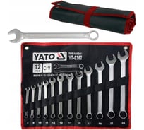 Набор комбинированных ключей YATO 8-24 мм 12шт САТИН YT-0362