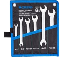 Ключи рожковые Forsage набор 6 предметов (6х7, 8х9, 10х11, 12х13, 14х15, 16х17мм) F-5062P(65654)