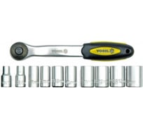 Трещотка с насадками VOREL 1/2" CRV 11 предметов 58602