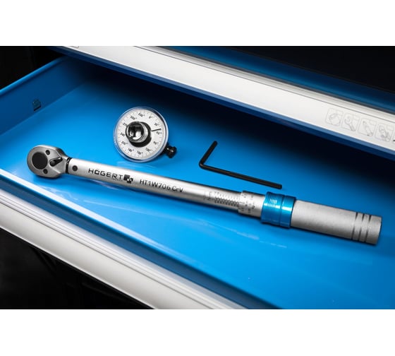 Динамометрический ключ HOEGERT TECHNIK 1/2, 50-350 Нм HT1W708