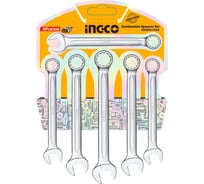 Набор комбинированных ключей INGCO 8-17мм 6 пред. INDUSTRIAL HKSPA1068