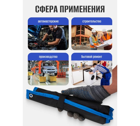 Ключи накидные отогнутые Forsage на 75 градусов, набор 6 предметов, 6х7, 8х9, 10х11, 12х13, 14х15, 16х17мм, F-50610P(65653)