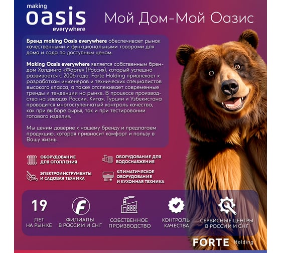 Гаечный ключ комбинированный Oasis Eco 30 мм, белый цинк, 103011501016
