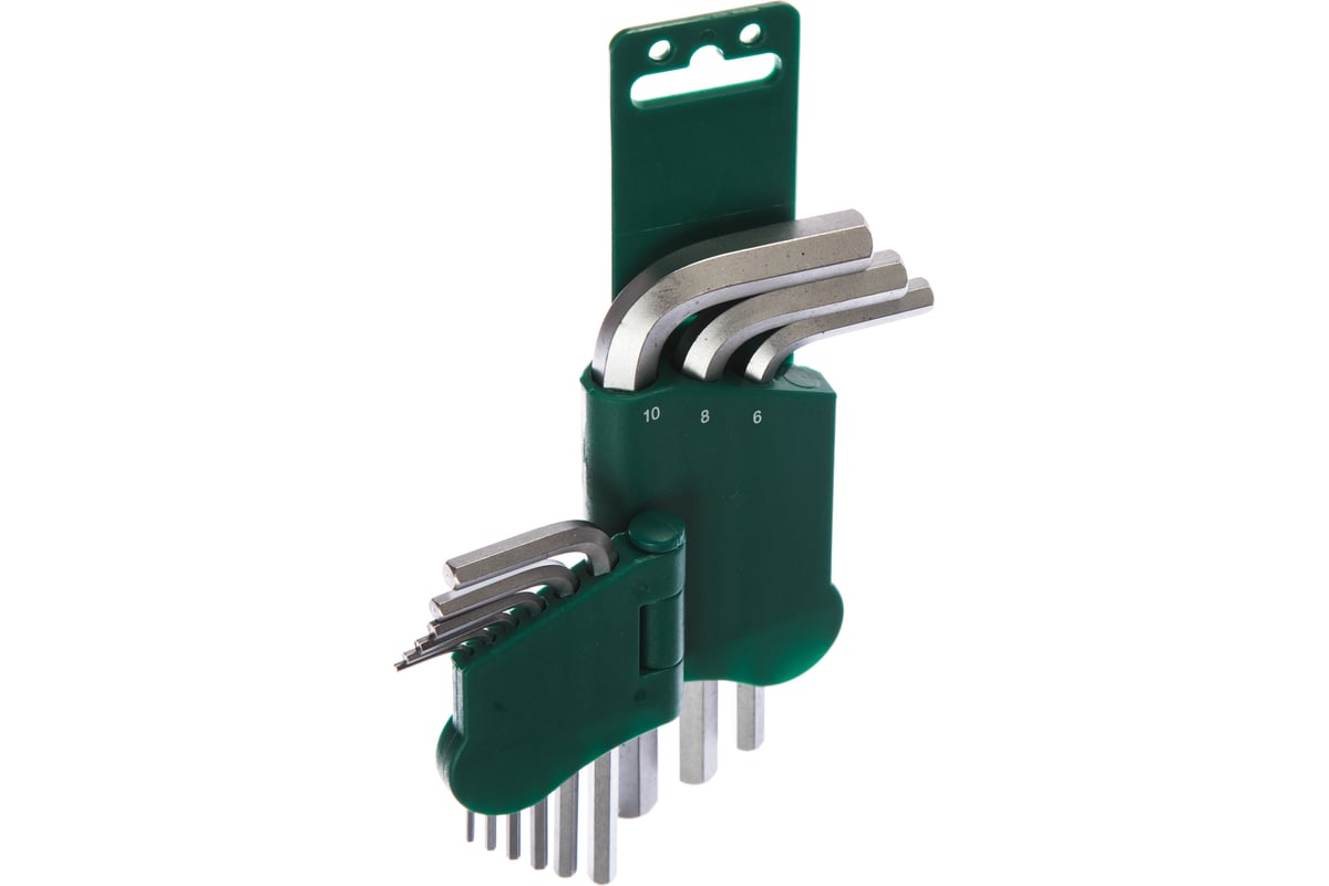 Комплект угловых шестигранников 1,5-10мм Jonnesway H01SM109S - выгодная ...