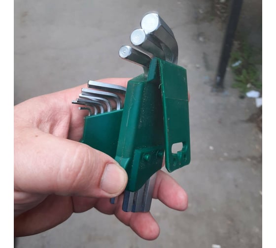 Комплект угловых шестигранников 1,5-10мм Jonnesway H01SM109S - выгодная ...