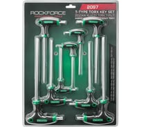 Ключи T-образные Rockforce TORX, 9 предметов RF-2097(65817)