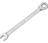 Ключ комбинированный трещоточный Denzel 10 мм, CrV, матовый хром 14704