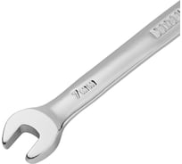 Ключ комбинированный трещоточный Denzel 7 мм, CrV, матовый хром 14701