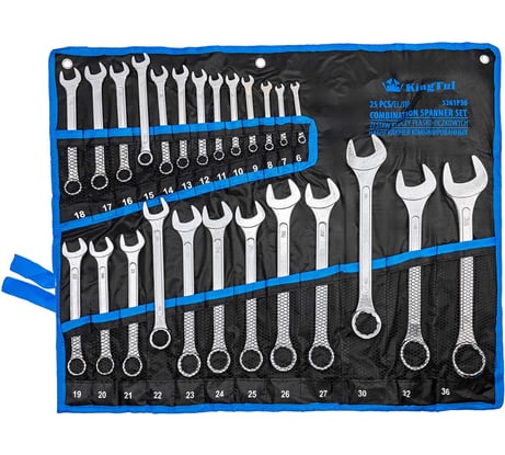 Набор ключей комбинированных KingTul 25 предметов KT-5261P36(62625)