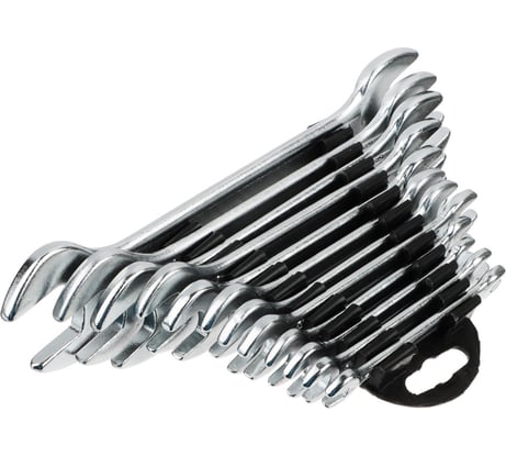 Набор рожковых оцинкованных ключей РОКОТ в пластиковом подвесе 12 пр., 6-24мм 736-004