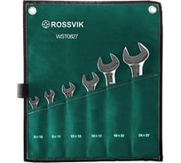 Набор рожковых ключей  ROSSVIK 8-27 мм, 6 шт WST0827