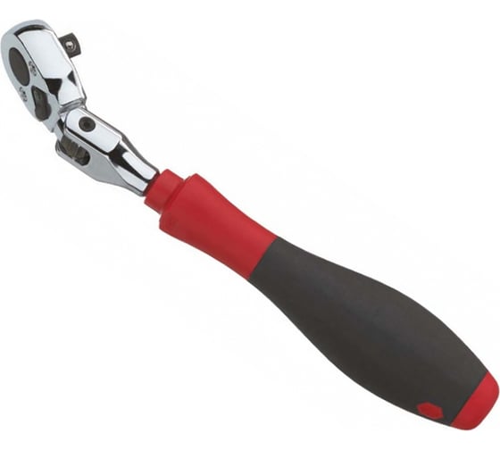 Трещоточный ключ WIHA SoftFinish 1/4, с шарниром и рукояткой 246-31 32630