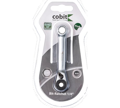 Вороток Cobit с трещоткой для бит 72z 1/4х95 мм C-02127