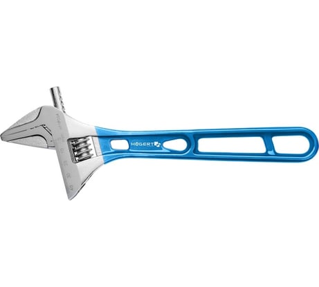 Разводной облегченный ключ с длинной рукояткой HOEGERT TECHNIK 256 мм HT1P564