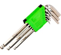 Набор экстра длинных шестигранных ключей с шаровидным концом Zentor 9 шт. ZT17121S