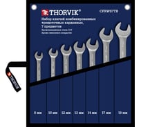 Набор комбинированных трещоточных ключей THORVIK CFRWS7TB карданных в сумке, 8-19 мм, 7 пр. 053466