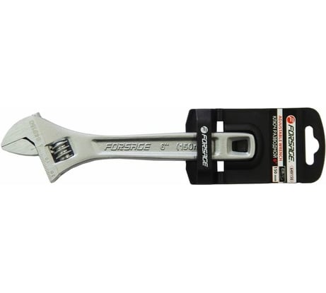 Разводной ключ Forsage Profi CRV 8" 200 мм, на пластиковом держателе F-649200(5485)