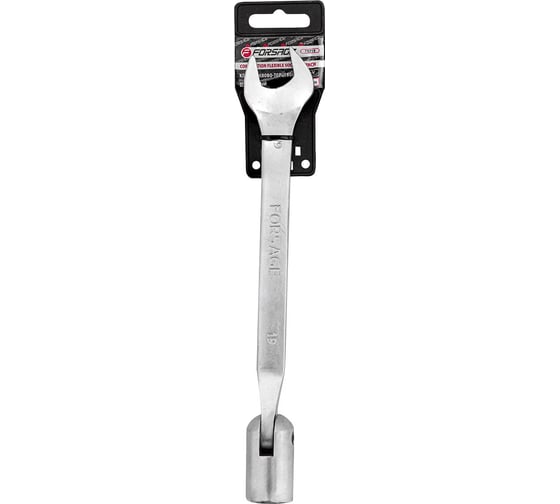 Ключ рожково-торцевой шарнирный Forsage, 19 мм, на пластиковом держателе 29705 F-75219 F-75219-R(29705)