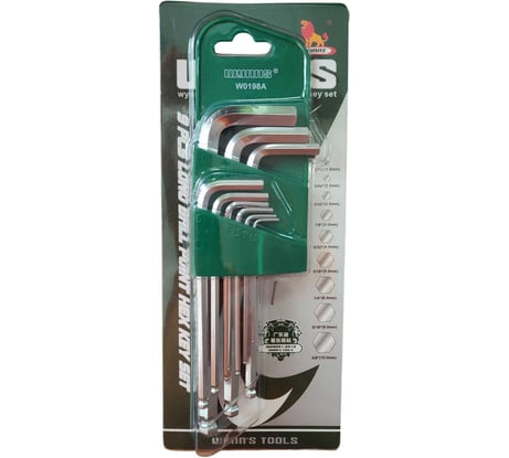 Набор шестигранных ключей WYNNS с шаром 9шт (1,5-10) W0198A/ Tools 00000017899