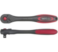 Трещотка YATO 1/2", 72 зуб., CrV, 2-х компонентная рукоять YT-0292