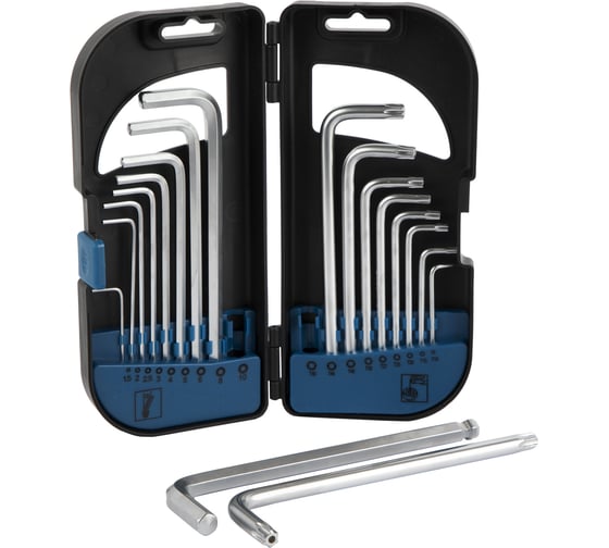 Набор шестигранников Optimus 1.5-10мм и TORX T10-T50 В кейсе, 18 шт. OPT-TH1050 1
