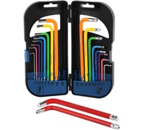 Набор шестигранников Optimus 1.5-10мм и TORX T10-T50 В кейсе, с пластиковой рукоятью 18 шт. OPT-TH1150