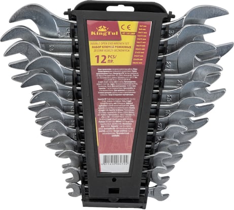 Набор рожковых ключей KingTul 12 предметов (6х7-30х32мм) KT-1012MP(11058)