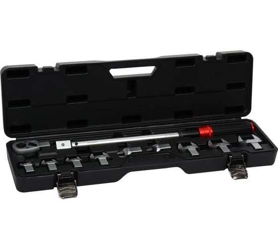 Ключ динамометрический LIGE 11пр.,14х18мм,1/2"с наб рожков насадок (13,14,15,17,19,22,24,27,30мм,40-220Nm) L-475мм,с быст фик в кейсе LG-S7911 192575