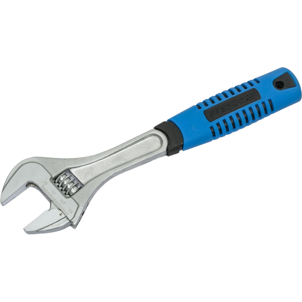 Разводной ключ Forsage с прорезиненной рукояткой 10"-250 мм, на ...