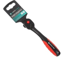 Ключ-трещотка с переключателем BARTEX 1/4 '', полимер покрытие, CrV, быстрый сброс, 2х компонентная рукоятка 344470