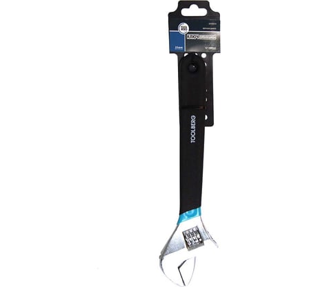 Разводной ключ Toolberg 12-300 мм, хромированный, обрезиненная ручка 90003055482