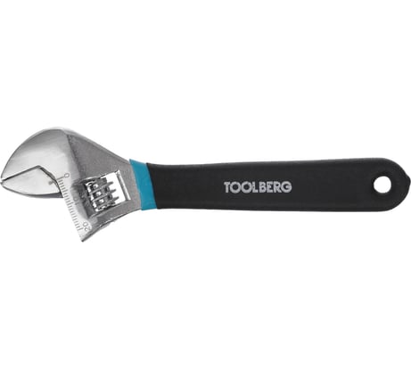 Разводной ключ Toolberg 6-150 мм, хромированный, обрезиненная ручка 90003055460