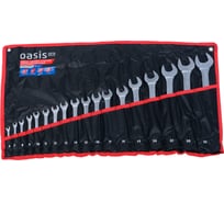 Набор гаечных ключей комбинированных OASIS Pro 18 шт в сумке, сатиновый хром 103011505016