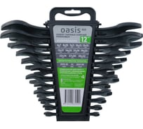 Набор гаечных ключей рожковых OASIS Eco 12 шт в холдере, фосфатированные 103011506005