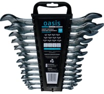Набор гаечных ключей рожковых OASIS 12 шт в холдере, матовый хром 103011506008