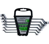 Набор гаечных ключей накидных OASIS Eco 6 шт в холдере, белый цинк 103011507003