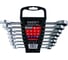 Набор гаечных ключей комбинированных с трещоткой OASIS Pro 8 шт в холдере, глянцевый хром 103011509005 1