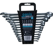Набор гаечных ключей комбинированных OASIS 12 шт в холдере (матовый хром) 103011505010