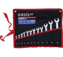 Набор гаечных ключей комбинированных OASIS Pro 12 шт в сумке (глянцевый хром, с насечками) 103011505019