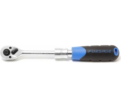 Реверсивная трещотка Forsage телескопическая с резиновой ручкой 1/4L165-230мм 15791 F-802233