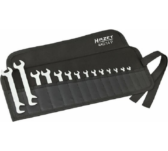Набор двойных рожковых ключей HAZET 440/14P 1